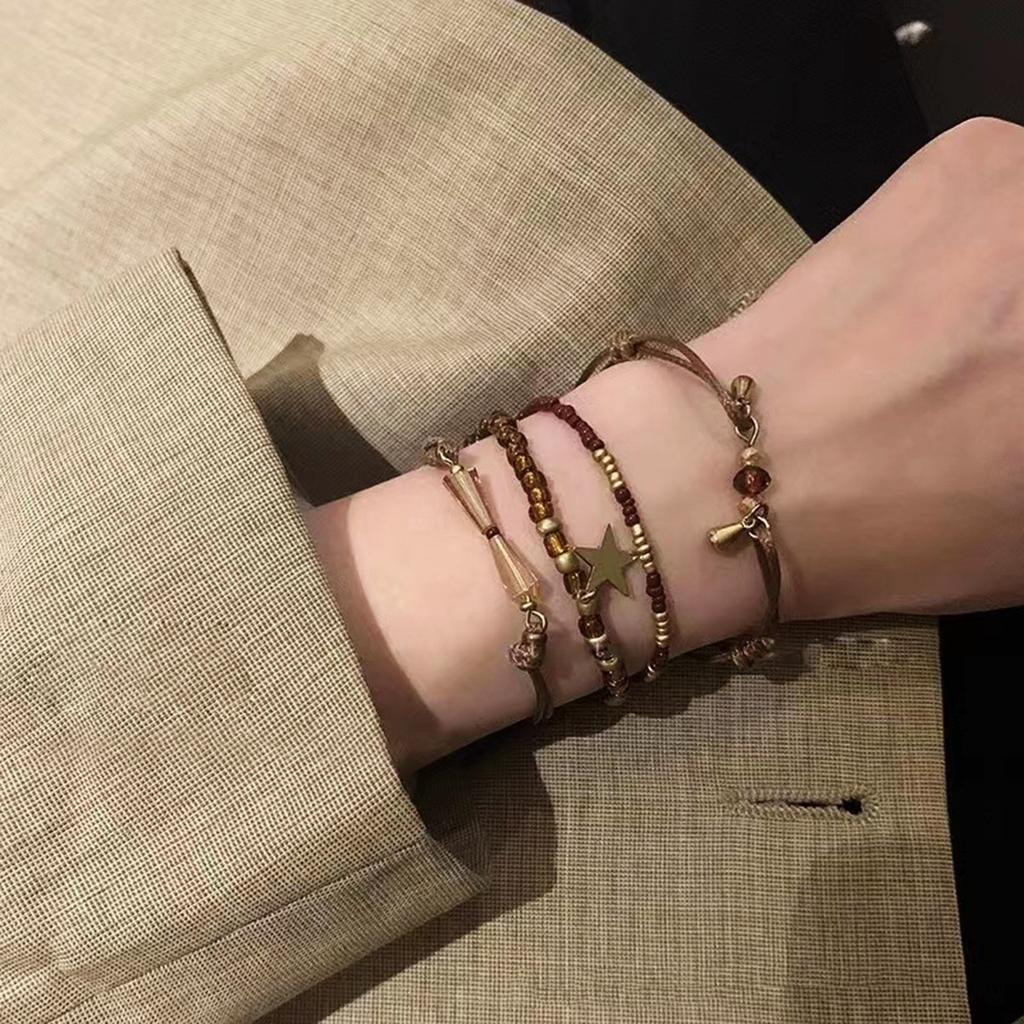 Бисерный браслет на запястье женский геометрический плетеный ювелирный аксессуар модный геометрический бисер ручной работы ювелирные изделия унисекс плетеный браслет