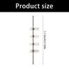 Waterproof Bathroom Shelf with Fixed Hook for Organizing Bath Accessories and Preventing Water Accumulation