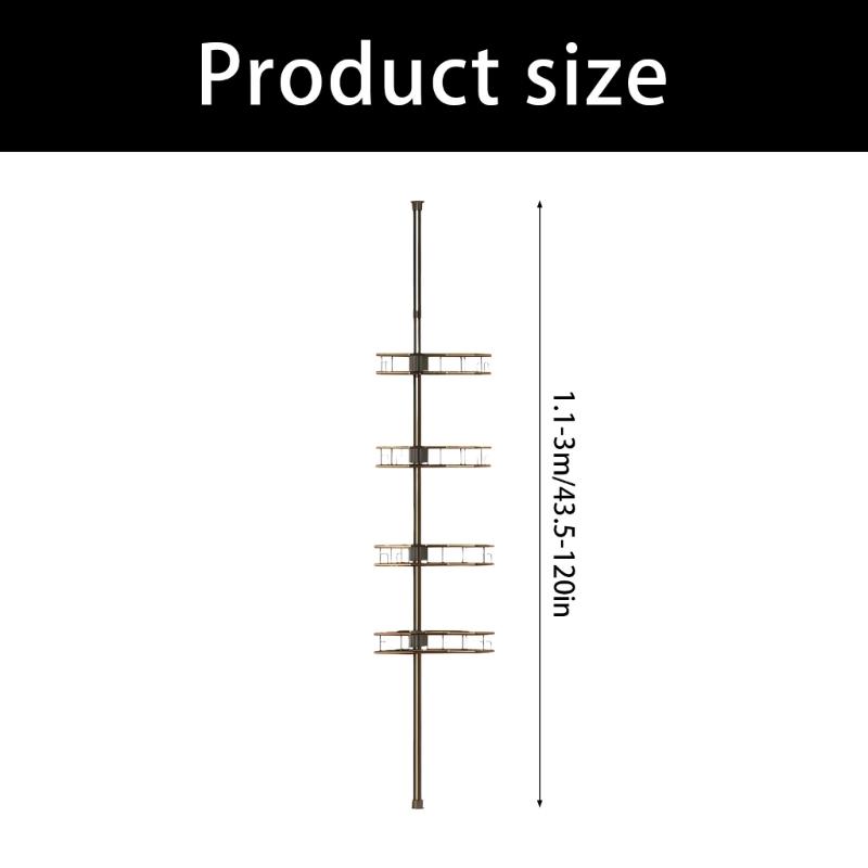 Waterproof Bathroom Shelf with Fixed Hook for Organizing Bath Accessories and Preventing Water Accumulation