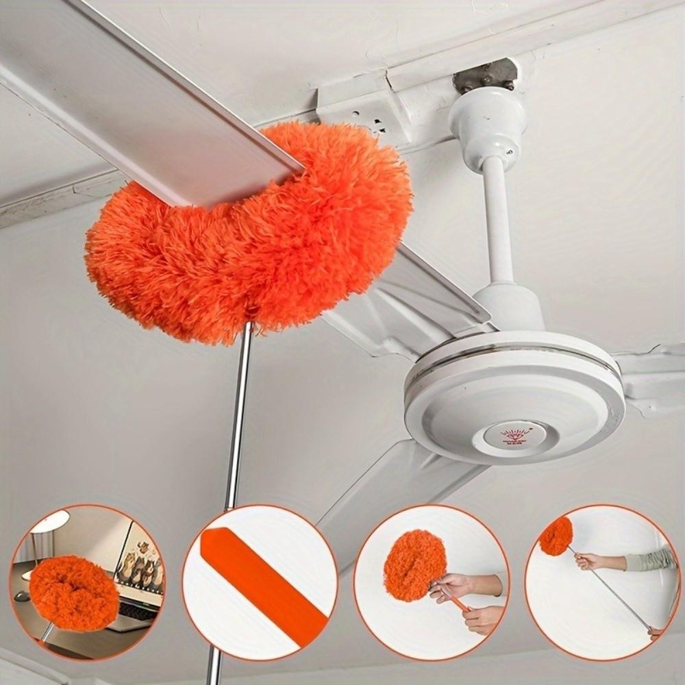 Reusable Ceiling Fan Duster Dust Removal Gutter Cleaning Brush Ceiling Cleaning
