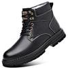 FashionWinter Warm Wool Ankle Boots for Men Fashion Casual New Designer Platform Work Snow Boots Male Black Cotton Shoes Man