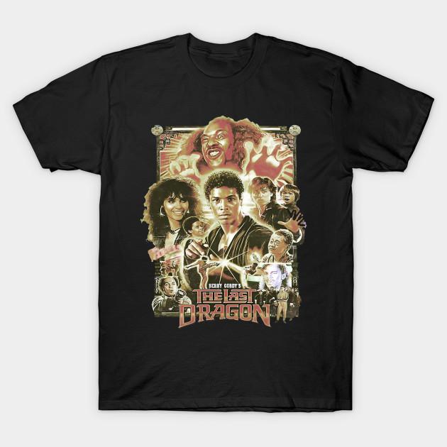 Мужская черная футболка с принтом The Last Dragon Печать на трансферной бумаге без вырезания Хлопковая футболка