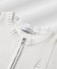 PARADIGMFILM [Ep.01] Damaged Japan Round Knit Zip-Up (Ivory)