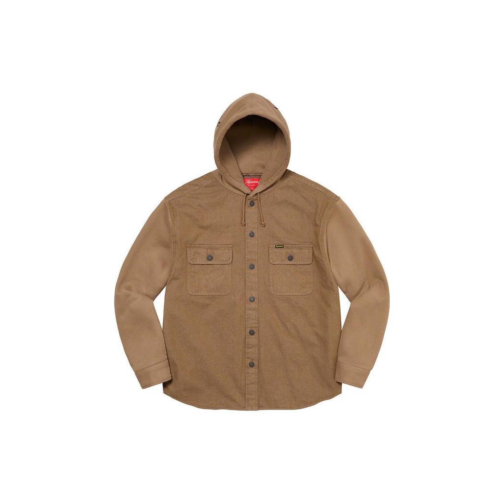 Supreme Fleece Hooded Denim Shirt SUP-FW22-743