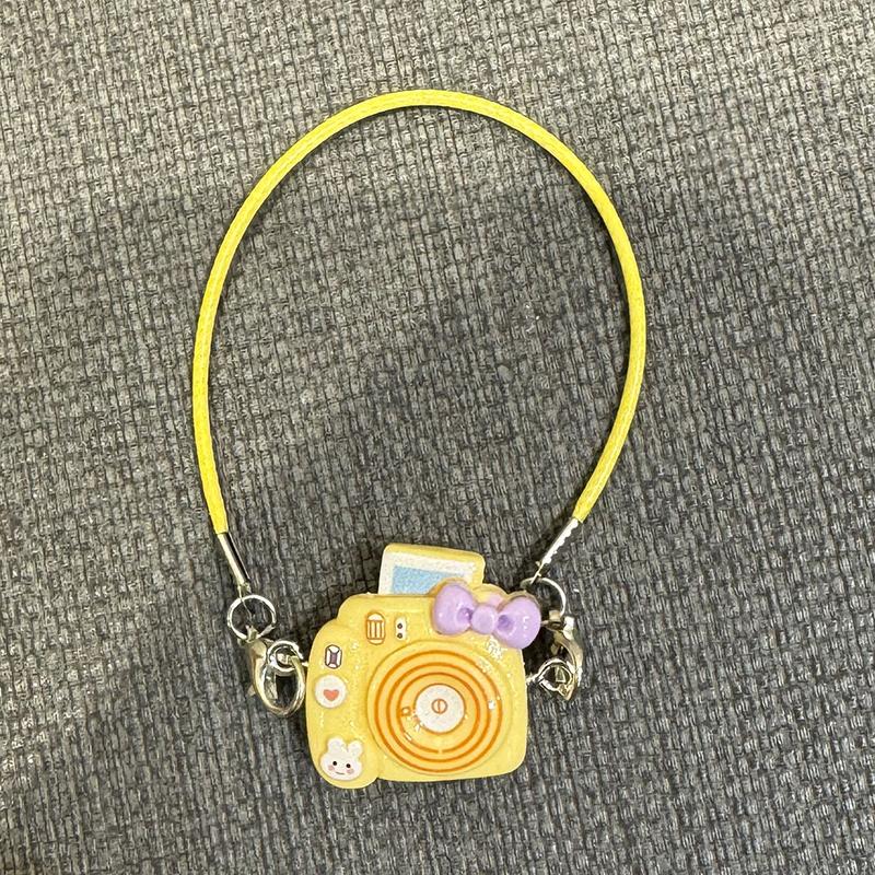 Мультяшный кукольный домик Kawaii Mini Bow Camera Model Подвеска для плюшевых кукол, украшение на шею, аксессуары