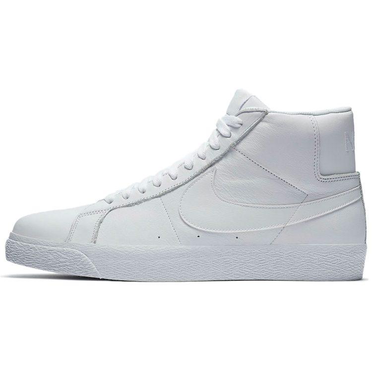 Nike Sb Zoom Blazer Mid Triple White 864349-105