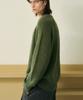 DRAW FIT Wool Blend Raglan Pullover Knit [Khaki]