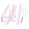 Components 7 Pcs Sew Dressmaking Metric Ruler Set Multifunction Curve Tailor Ruler Sewing Tool