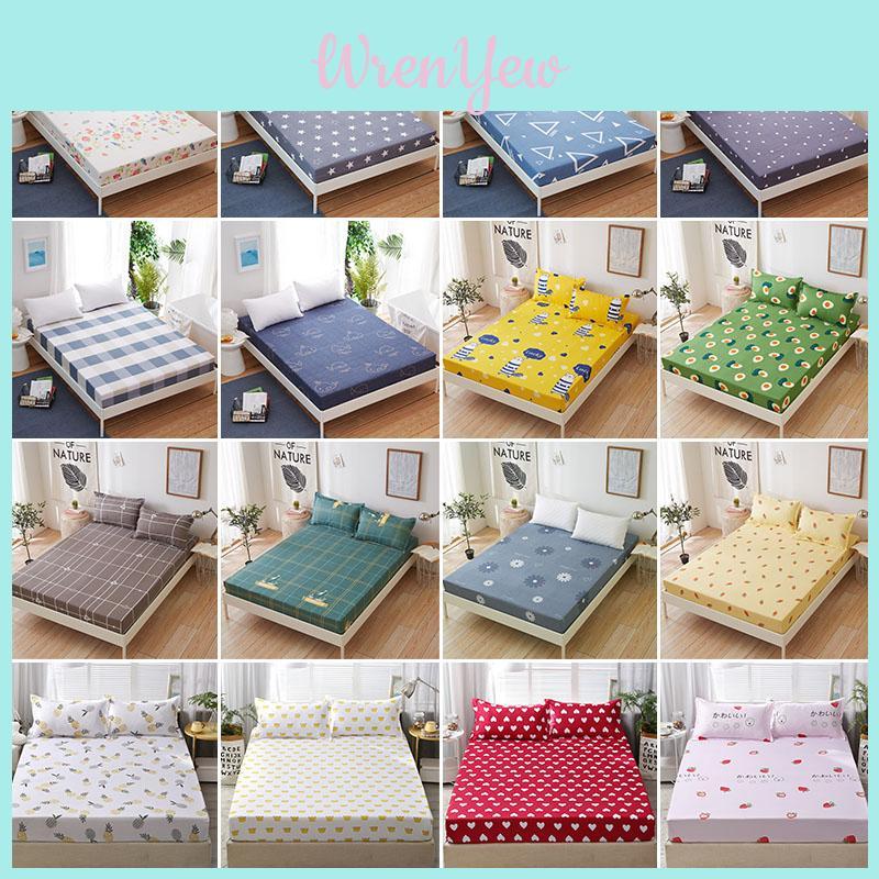 Vintage Floral Print Fitted Sheet Bed Cover Without Pillowcase For Ultimate Comfort