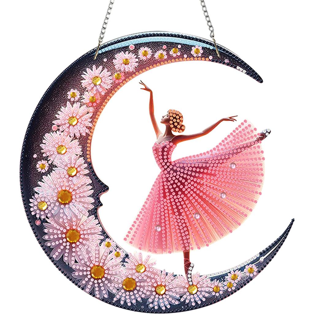 Acrylic Special Shaped Exquisite Pattern 5D DIY Diamond Art Hanging Decorations Diamond Painting Hanging Decorations Home Decor