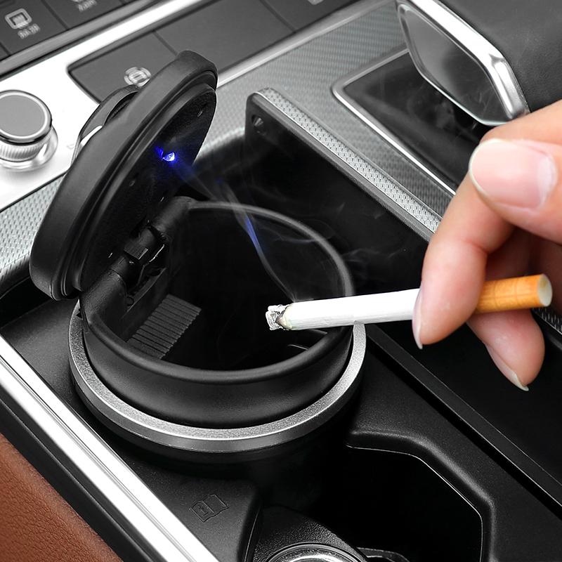 1Pcs Car Ashtrays Portable Auto LED Light Cup Holders Accessories Stickers For BMW G30 G32 G01 G02 G05 G06 G07 G26 G23 G22 F40 GR5