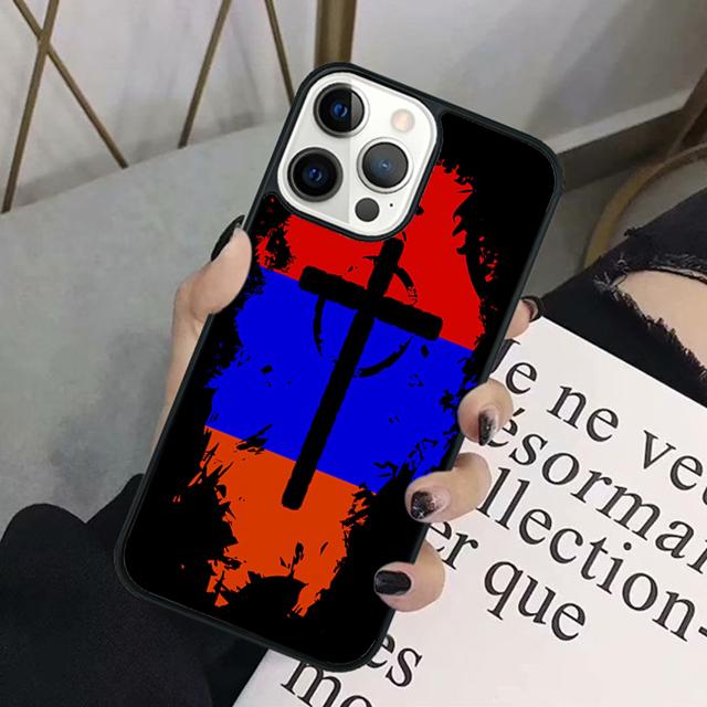Армения Армянский Флаг Чехлы для Мобильных Телефонов Обложка Для iPhone 17 Air 16 15 14 12 13 11 Pro MAX apple Plus SE2020 Coque