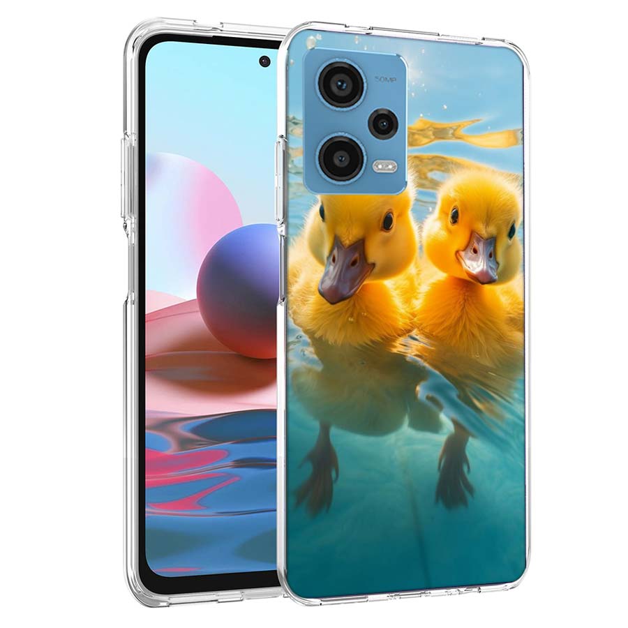 Yellow Duck Phone Case For Redmi Note 13 12 14 15 Pro Plus 13R 11 11T 11E 11S 10 Pro 10S 9 9S Cover Cell Clear TPU Capa Cases Sh