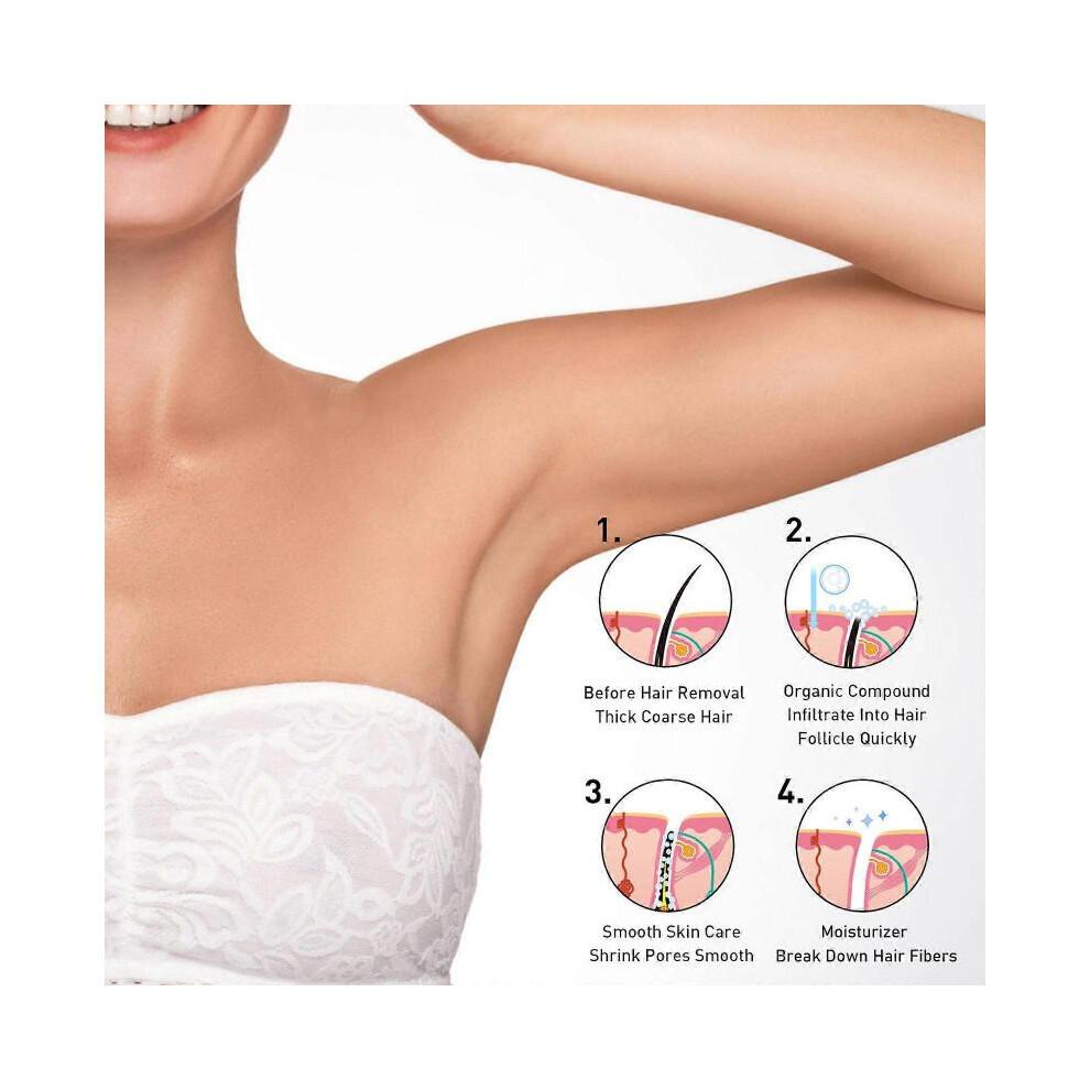 (3pcs) Spray Ãpilatoire doux moussant pour bras, aisselles, jambes - Pour hommes et femmes