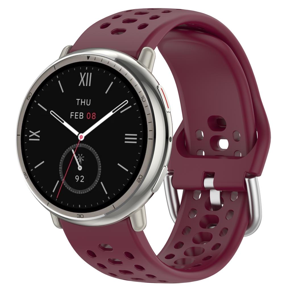 Оригинальный силиконовый ремешок для Amazfit Active 2, спортивный, дышащий, 20 мм, браслет, ремешок для Amazfit GTS 4 3 2 mini