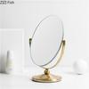 Modern Style Oval Mirror Desktop Vertical Decorative Mirror Living Room Bathroom Double-sided Mirror Girls Room Makeup Ornaments