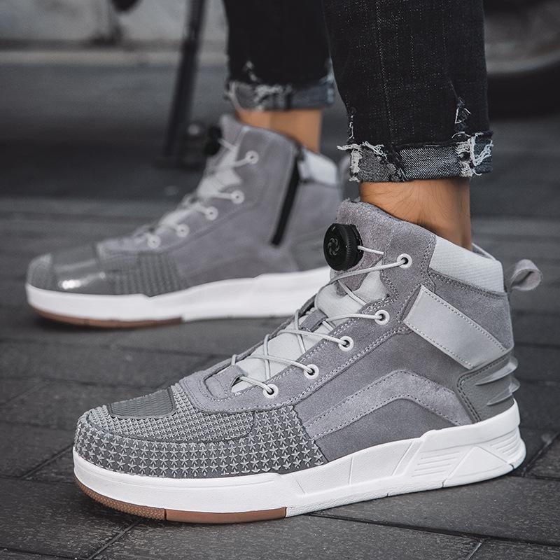 Кожаные мотоциклетные ботинки мотоциклетные ботинки для езды мужские четыре сезона внедорожные мотоциклетные ботинки гоночные короткие ботинки четыре сезона мотоциклетное путешествие