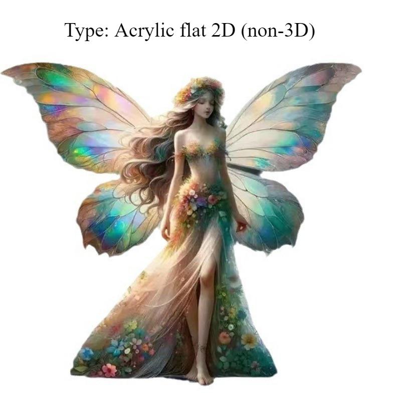 Новая акриловая плоская двухмерная подвеска в виде бабочки-феи, подвеска, сумка, подвеска, подвеска.