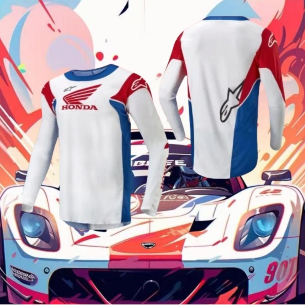 EAV3 Summer 2026 Honda New Off-road Motorcycle Riding T-shirt Fast-drying Breathable Long-sleeved Men's And Women's Riding Clothes