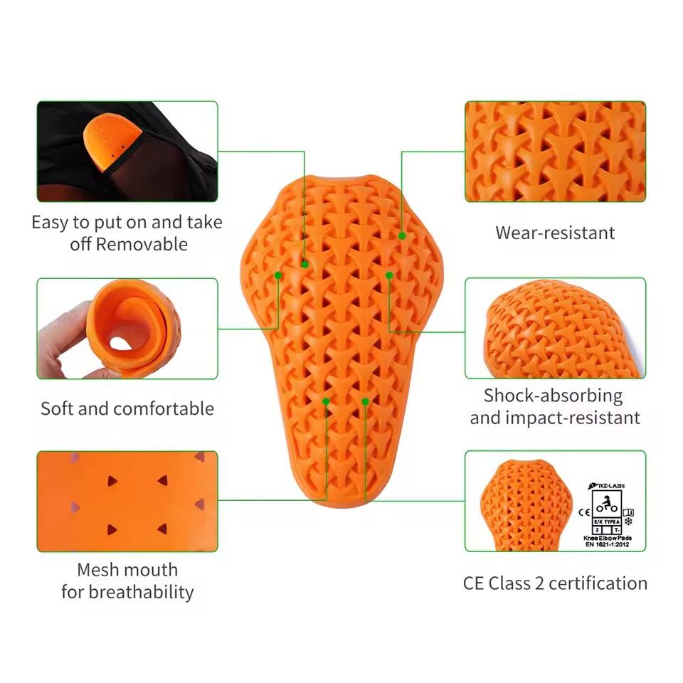 Wosawe CE Certified Breathable High Stretch Anti-Fall with Removable Knee Pads Women's Riding Sports Motorcycle Pants