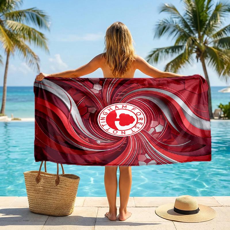 Nottingham Forest Football Beach Towel Soft Microfiber Summer Towel Quick Dry Absorbent Towel for Beach Swimming Pool Travel