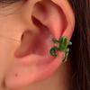 1/2/3 Pairs Frog-Shaped Earrings Clip-On Functionality Alloy Ear Clips Electroplated Earrings Jewelry Accessories