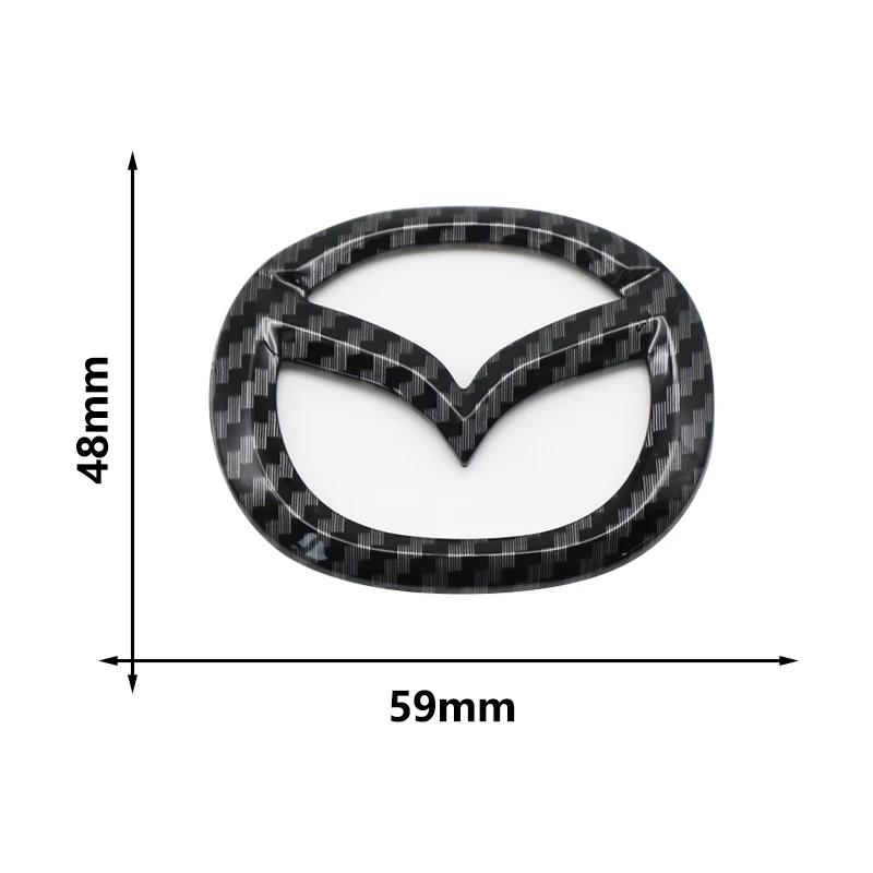 1pc ABS Car Steering Wheel Center Emblem Sticker for Mazda 3 CX3 CX4 CX5 CX7 CX8 CX9 CX30 RX7 Atenza Axela Interior Decoration h4