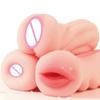Male Masturbator 4D Realistic Deep Throat Silicone Artificial Vagina Mouth Anal Oral Sex Toy Sex Toys for Men