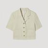 [shs Miss] Linen Half Sleeve Jacket Swwjkp22710