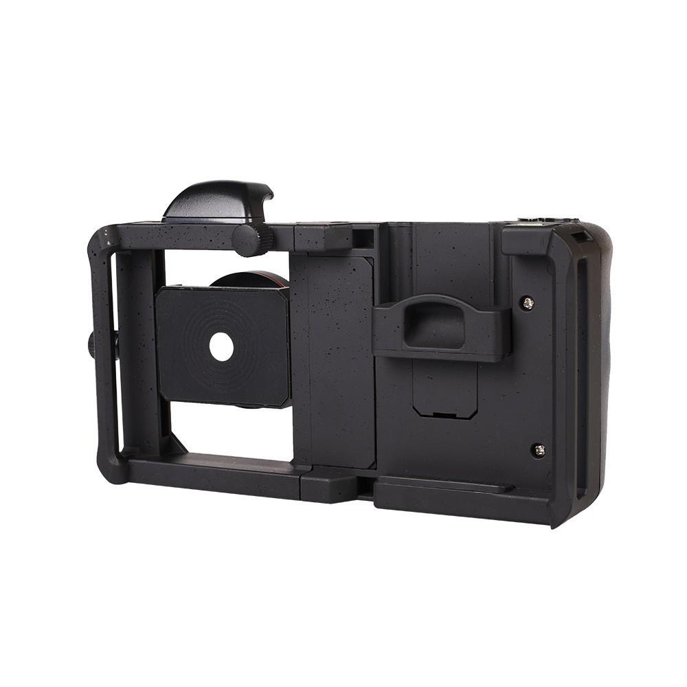 Набор макрообъектива и широкоугольного объектива для мобильной фотографии: Ручной стабилизатор, клетка «Кролик» и Bluetooth-кронштейн в комплекте.