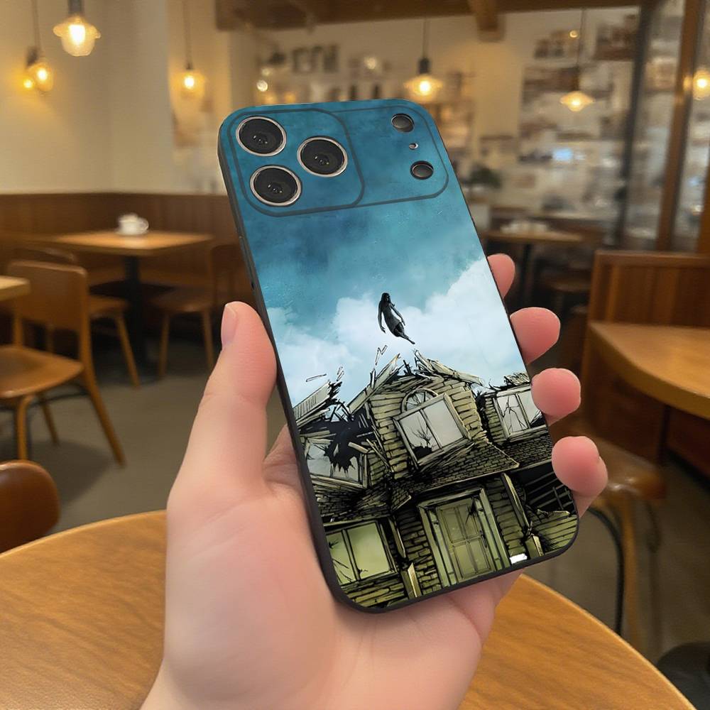 Чехол для телефона P-Pierce The Veil Band Черный Мягкий Чехол Для iPhone 17,16,15,14,13,12,11,Pro,Max,Plus