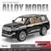 1:24 Модель автомобиля-внедорожника Land Cruiser из сплава, имитация, металлический орнамент, модель бизнес-седана, подарок парню