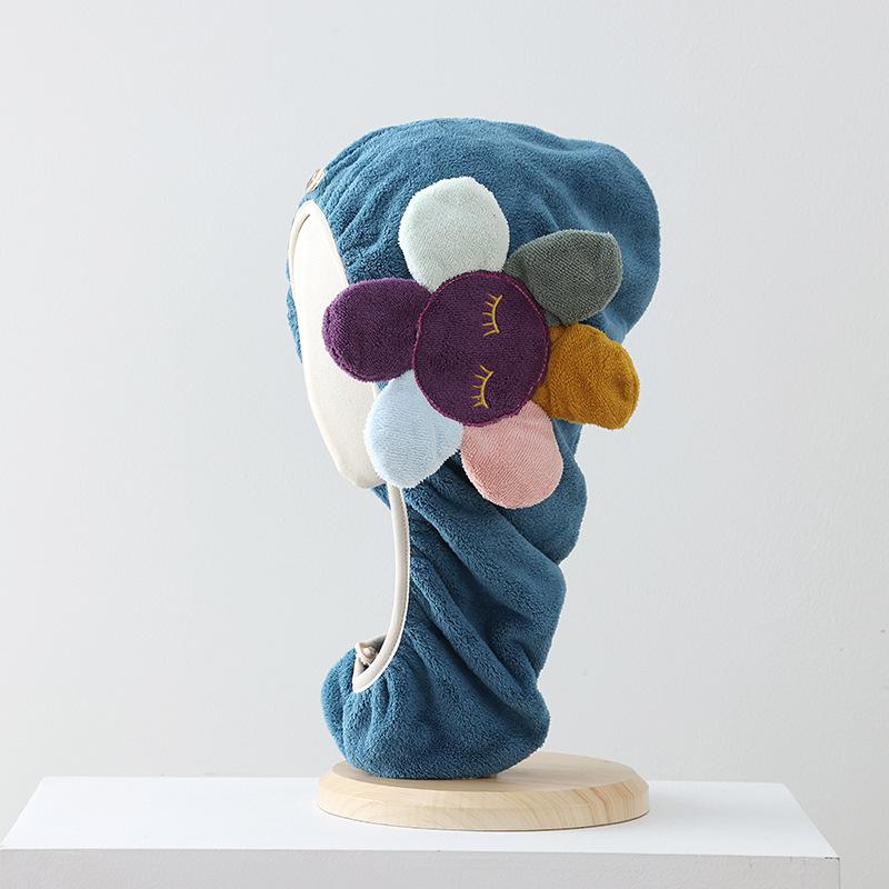 Женская шапочка для сухих волос, утолщенное впитывающее коралловое бархатное полотенце, быстросохнущий тюрбан