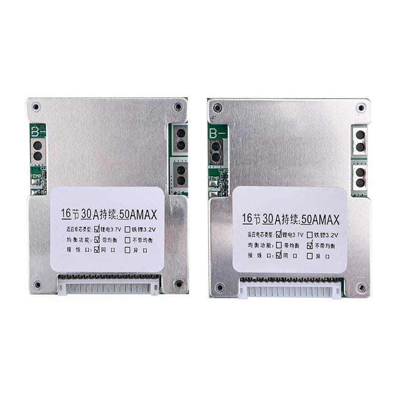 BMS 16S 60V 50A Lithium Battery Protection Board with Balance Charging Protection Board  for Electric Bike Scooter E-bike