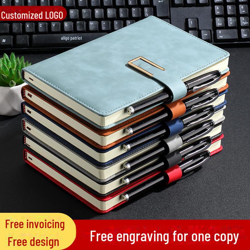 Индивидуальный набор блокнотов B5 Luxury из овчины с магнитной застежкой — идеально подходит для деловых встреч и использования в офисе