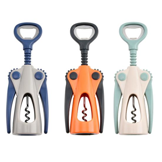 Открывалка для бутылок вина с эргономичной ручкой, штопор с нескользящей рукояткой, бутылка двойного назначения