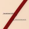 Hengmeihe Satin Cheongsam Hemming Strip, 0.6cm Non-Iron Fabric Piping Ribbon, Clothing Accessory.
