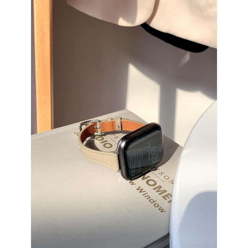 Подходит для s10 Apple S11 Watch iwatch6789SE Маленькая талия Кожаный ремешок FIT4 Huawei GT6 Xiaomi 9