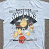 1994 Cleveland Browns Фред Флинтстоун Большой Принт Мультфильм Пепельный Унисекс Футболка KH13611 Унисекс Футболка Графическая Футболка