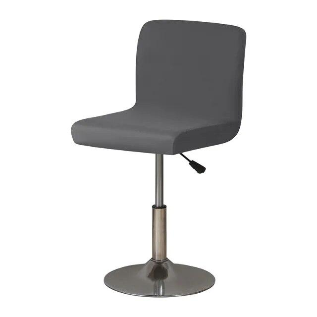 Эластичный однотонный короткий чехол на заднюю панель из спандекса, чехол на барный стул, безрукий чехол на сиденье для стула для отеля, банкета, чехлы на стул для гостиной