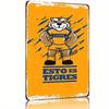 Официальный металлический жестяной знак с маскотом Tigres UANL  Яркое изображение командного духа  Винтажный настенный декор для мужской комнаты, бара, гаража, кафе