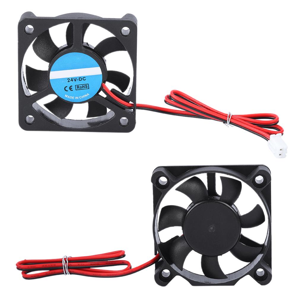3D Printer Accessory Part DIY 5010 Cooling Fan 2Pin 24V 4000-6500 RPM 8-14CFM