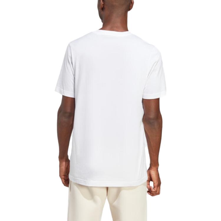 adidas Originals Trefoil Essentials однотонная футболка с круглым вырезом и короткими рукавами, мужские топы, белые IA4872