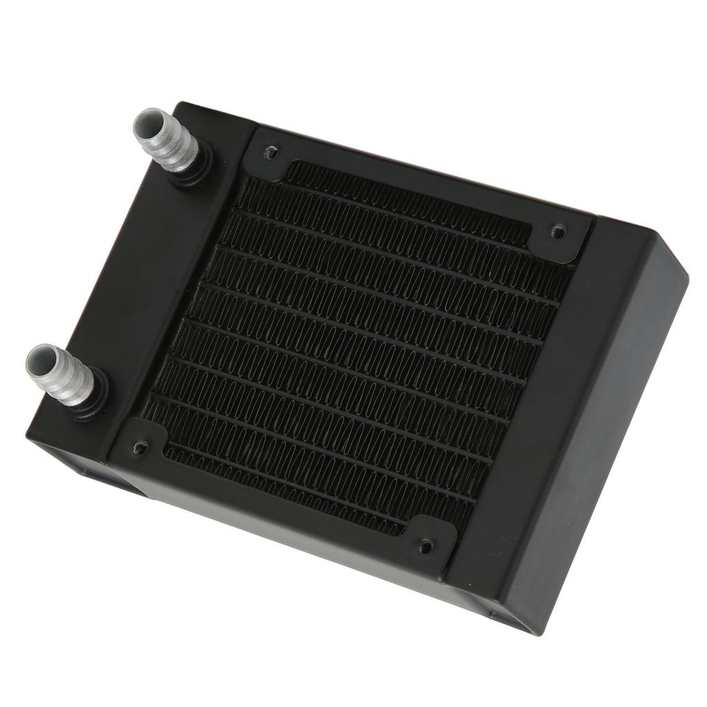 Алюминиевый теплообменник 8 трубок 9,5 мм штуцер 80 мм хорошее рассеивание тепла водяное охлаждение с винтами