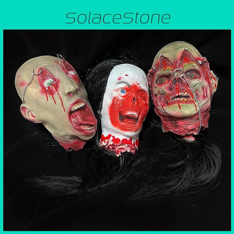 Имитация Ужасы Хэллоуин Зомби Голова Черепа Реквизит Для Украшения Сцены