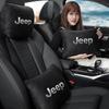 Car Headrest Cover Auto Seat Cover Head Neck Rest Pillow For Jeep Grand Cherokee Wrangler JK Gladiator Compass Renegade Patriot AKT1
