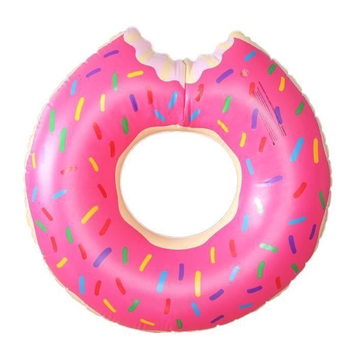 Bouée Gonflable Donut Flotteur Anneau de Natation 120cm @R7