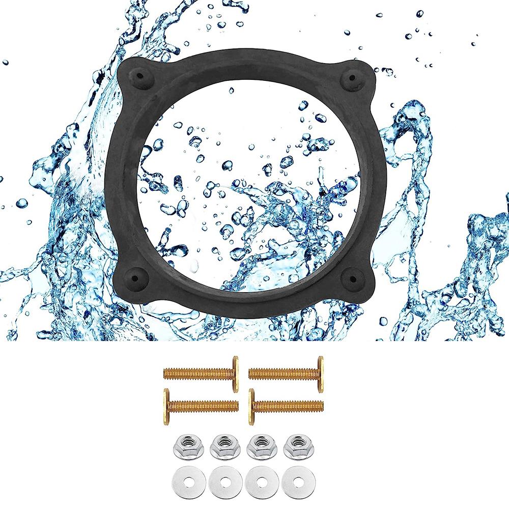 Floor Flange Seal W/ Nuts, Washers & T-Bolts Set For RV Toilet Seals 385310063