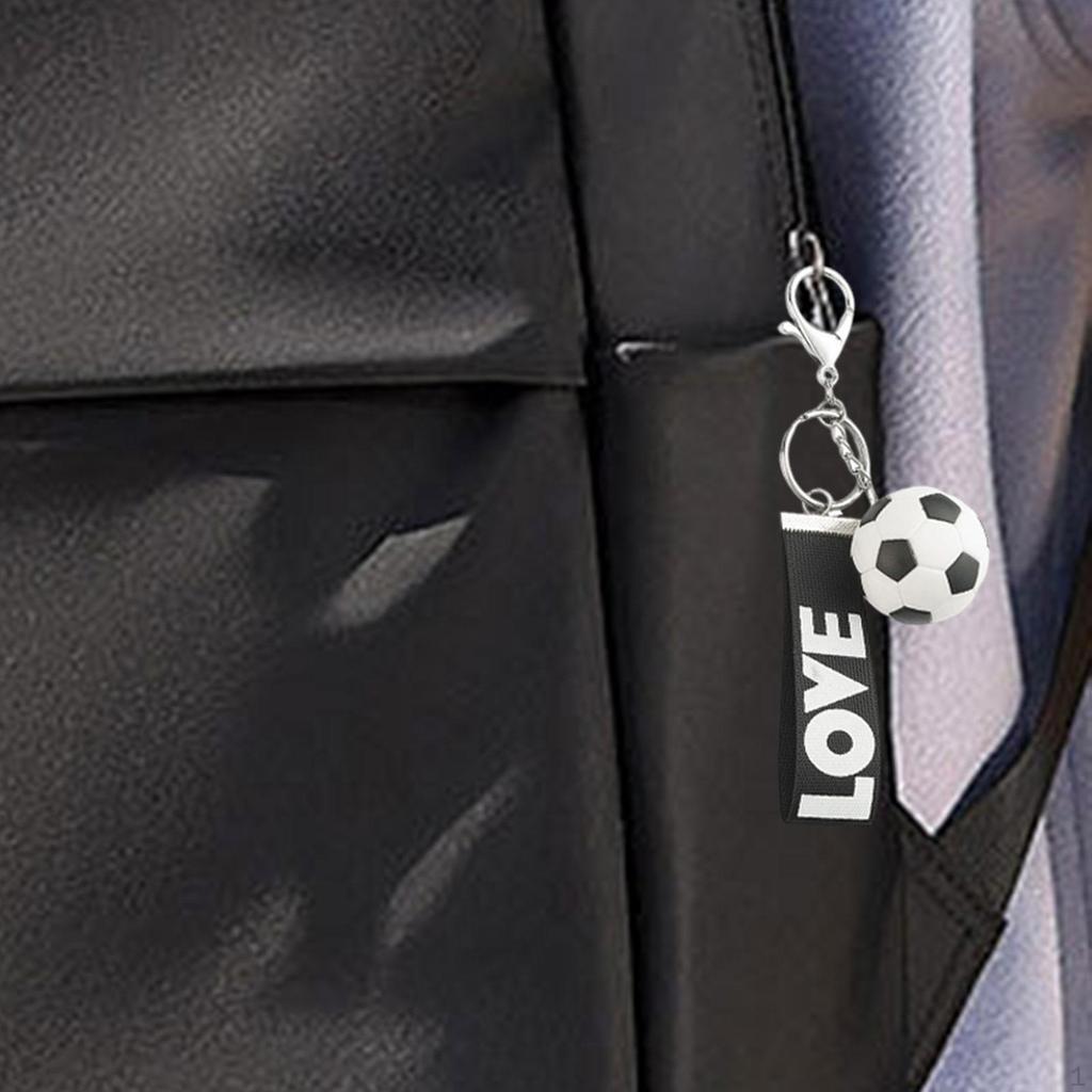 Креативный брелок для ключей в виде футбольного мяча, спортивные брелоки из сплава для мужчин, женщин, мальчиков, девочек, кошелька, рюкзака, сумки, подвески