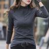 Turtleneck Slim Fit Tshirt Femme Cotton Tee Shirt Camisas Mujer T-shirt T Shirt Long Sleeve Tops Women's Clothing